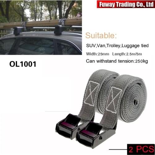 FUWAYDA 5M SUV self-driving fixed binding belt tensioner simple zinc alloy buckle tie device luggage strap tightener