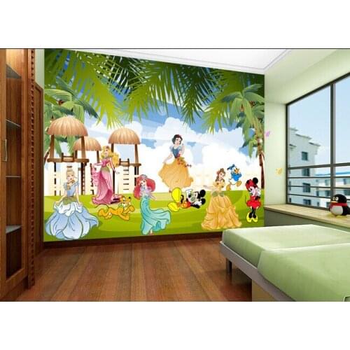 Custom papel DE parede infantil, cartoon murals for boys and girls room children room background wall waterproof wallpaper