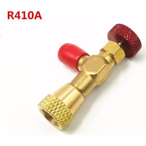 HS-1221 Air Conditioning Refrigerant Plus Liquid Safety Valve R410A Valve 1/4 " Male To 5/16" Safety Adaptor