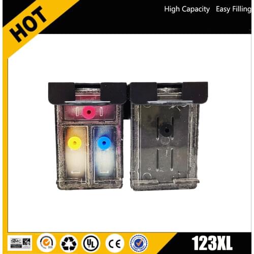 Einkshop 123xl refillable Ink Cartridge Replacement For HP 123 xl Deskjet 1110 2130 2132 2133 2134 3630 3632 3638 3830 4520