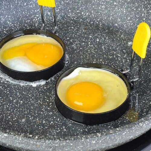 Stainless Steel Fried Egg Mold Set Stainless Steel Non-stick Layer Omelette Home Kitchen Cooking Tools Accessories Gadget