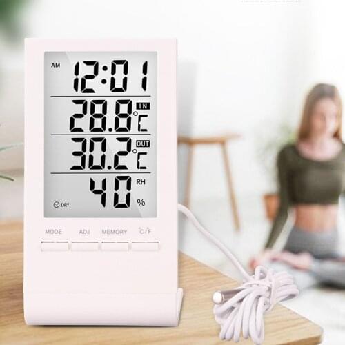 New LCD Digital Temperature Humidity Meter Backlight Home Indoor Electronic Hygrometer Thermometer Weather Station Baby Room