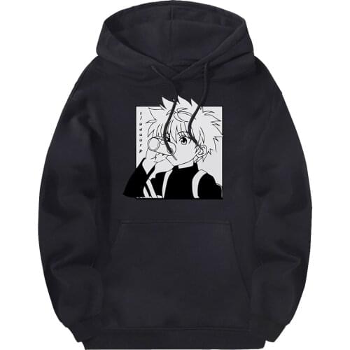 Mens HUNTERXHUNTER Sweatshirts Hooded Streetwear Casual 2020 Brand Tracksuits Male Warm Hoodies Full Sleeve Supoleron Hombre