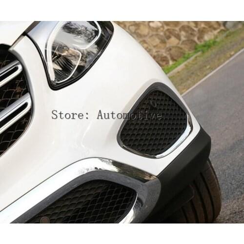 For Mercedes Benz GLC X205 253 ABS Front & Rear Fog Light Cover Trim 2015-2016 4pcs