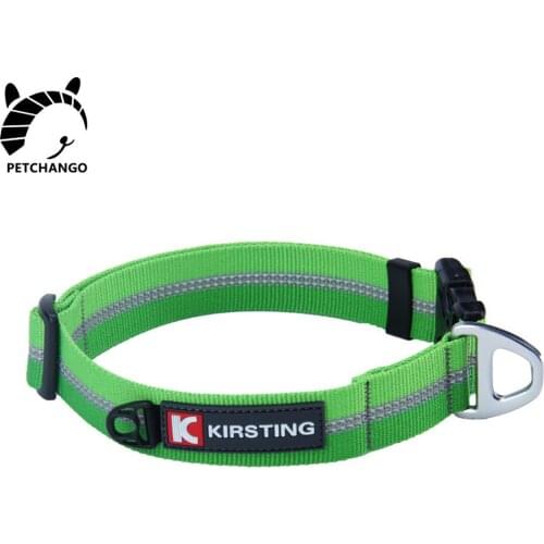 Dog Collar Nylon 3M Reflective Dog Cat Collar Quick Release Buckle Dog Collars Reflective Strap Adjustable Pet Dog Accessories