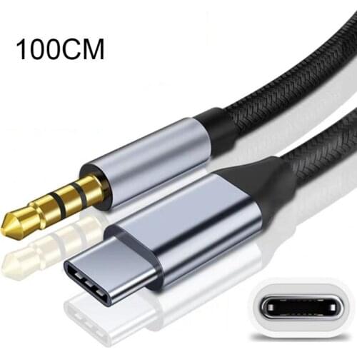 50LC USB Type C to 3.5mm Adapter Aux Dongle Cable Cord Headphone Jack Compatible with Huawei-Mate 10 Pro Xiaomi-Note 2