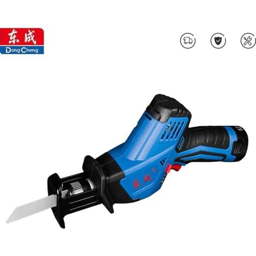 DongCheng 12V Cordless Reciprocating Saw Adjustable Speed Electric Saw Saber Saw Portable for Wood Metal Cutting Chainsaw