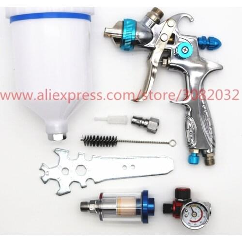 1.4mm Professional HVLP Air Spray Gun Paint Sprayer 600ml Gravity Feed Airbrush Kit Car Furniture Painting Spraying Tool