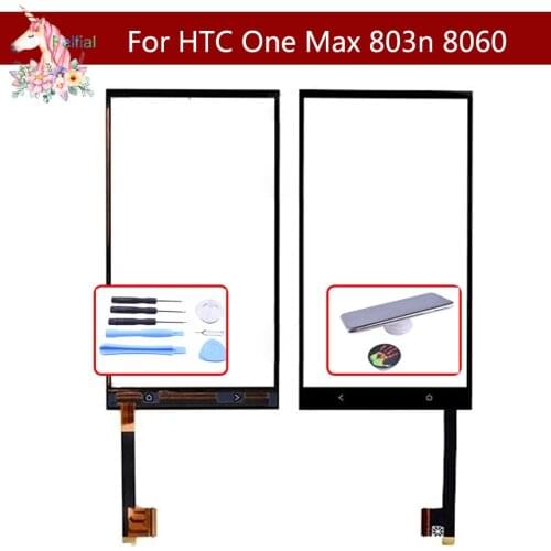 TouchScreen 5.9" For HTC One Max 803n 8060 803e 809D 8088 Touch Screen Sensor Digitizer Glass Front Outer Touch Panel Lens