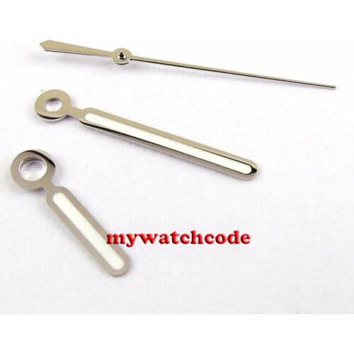 Silver SUPER LUME white watch hands for Miyota 8205 8215 821A mingzhu 2813 3804 movement