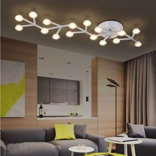 Nordic minimalist living room art ceiling lamp creative personality home lighting and commercial LED ceiling light 110-240V