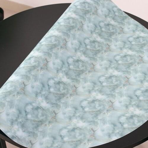 PVC Tablecloth Round Table Covers Marble Printing Waterproof Kitchen Pattern Oil Tablecloth Anti-Iron Cloth 1.3mm Home Textiles