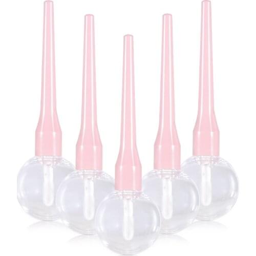 5pcs/bag 6ml Empty Lip Gloss Tubes Lipstick Tube Lip Balm Soft Tube Makeup Squeeze Clear Lipgloss Tube Container