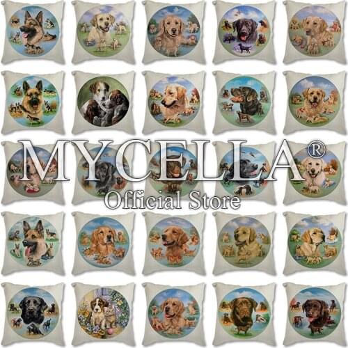 Home Decoration Animals In landscape Linen Cushion Decorative Pillows Pillowcase Decorativas Sofa Throw Pillows cushion cover