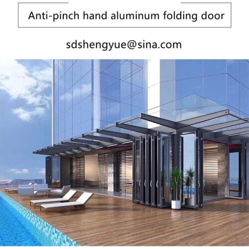 High-end door hands prevent folder door Generous high quality beautiful aluminum folding doors