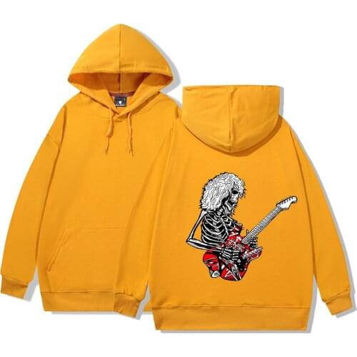 Skull Goth Rock Pullover for Women Cotton Thin Sweatshirt Harajuku Hip Hop Streetwear Punk Oversized Hoody Moletom Feminino