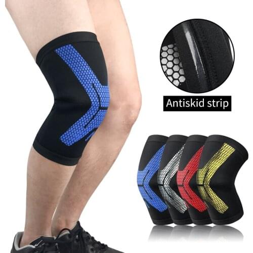 Faddish 1 Pair Sports Knee Pads Protects Patella Meniscus Suitable For Mountaineering Running Cycling Weight Lifting Fitness