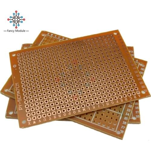 10PCS DIY Prototype Paper PCB Universal Board 5*7 cm 5*7 cm