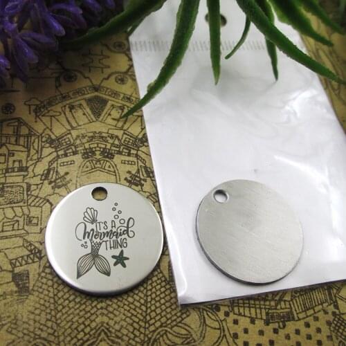 20pcs--"Its a Mermaid Thing"stainless steel charms 5 styles for choosing DIY Charms for necklace bracelets