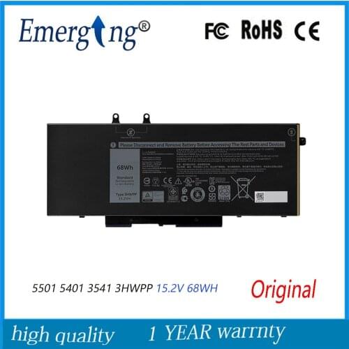 15.2V 68WH New Original Laptop Battery 3HWPP for Dell Latitude 5501 5401 3541 Series