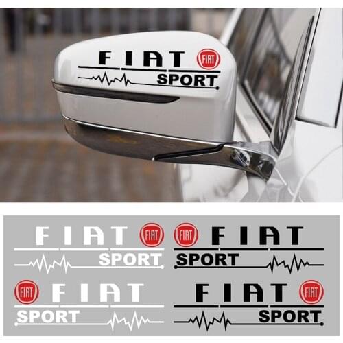 2PCS Car Rearview Mirror Decoration Sticker Body Decal For Fiat Ducato 244 Albea Doblo 500 Grande Punto Exterior Accessories