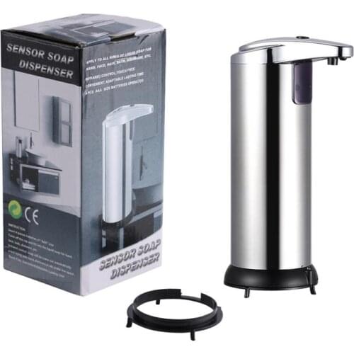 Stainless Steel Automatic Soap Dispenser Hand Induction Touchless Soap Dispenser with IR sensor Bathroom Accessories