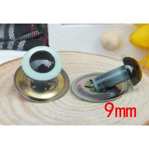 Free ship!!9mm wathet blue color Color Japanese Hand Painted Safety Cats Plastic Eyes -100pcs