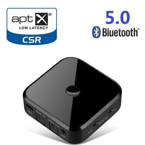 APTX lossless 2 in 1 Wireless Bluetooth 5.0 Transmitter Receiver Audio 3.5mm SPDIF Adapter For Smartphone PC TV Headphone