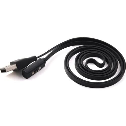 Black USB Charger Charging Cable for pebble Time Round/ Time Smart Watch/ Time