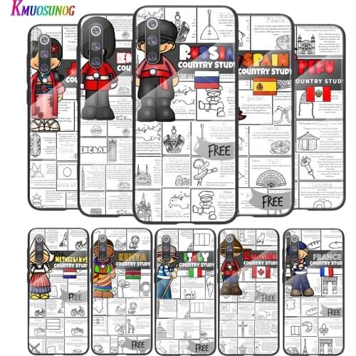 Cute World Children For Xiaomi Mi 11 11i 10T CC9E 9T Note 10 Ultra Pro Lite 5G Tempered Glass Cover Shell Phone Case