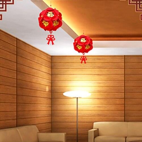 DIY Spring Festival Palace Lantern Red Lanter Chinese New Year Home Decoration Ornament for New Year Spring Festival