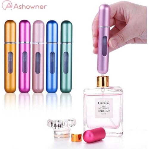 8ml/5ML/Refillable Mini Perfume Spray Bottle Aluminum Spray Atomizer Portable Travel Cosmetic Container Perfume Bottle