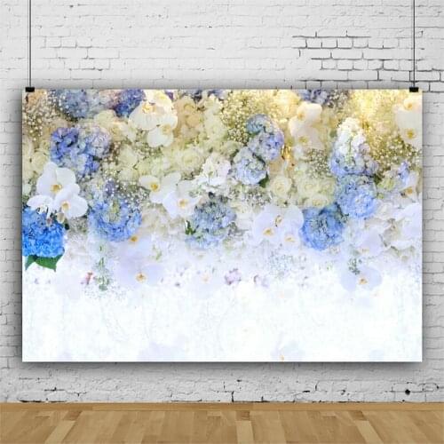 Beautiful Flower Wall Backdrop Party Photography Background Holiday Celebration Photo Booth Studio Decor