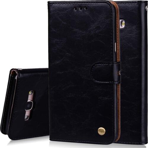 Leather Case For Samsung Galaxy J7 2016 Stand Skin Wallet Case Card Holder Business Case For Samsung j7 2016 Flip Phone Cover