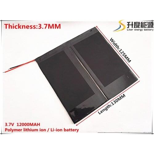 37125130 3.7V 12000MAH Li-ion Rechargeable batteries for M6,M6Pro,M6Pro 3G ,Freelander PD800 Tablet PC, 37*125*130mm