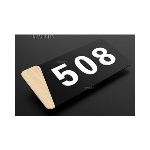 Office house number custom hotel apartment apartment home room number plate digital sticker box number acrylic sign