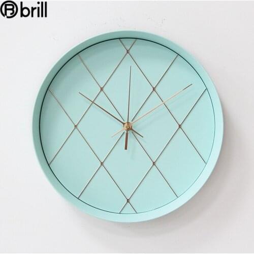 Nordic Green 3d Wall Clock Modern Design Silent Large Clocks Wall Watches Home Decor Bedroom Clocks Light Blue Wall Decor Gift