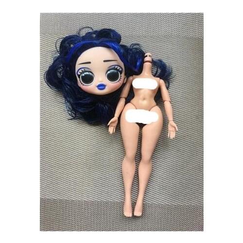 New Rare Collection Fashion Big Sister Doll Head lols Girl Doll Original Body Toy Hair DIY Doll Part Girl Fashion Dressing Toy