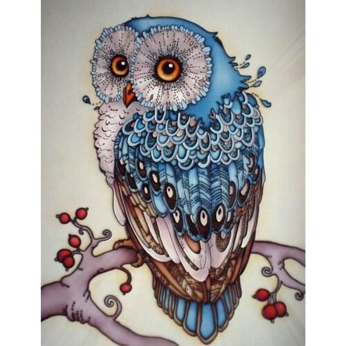 New Arrival 3D round Diamond Painting Cross Stitch Kit Diy Diamond Embroidery Rhinestone Needlework Wall Stickers Owl