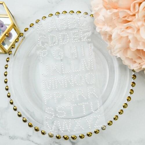 KSCRAFT Immitation Pearl Letters for Scrapbooking DIY Projects/Photo Album/Card Making Crafts