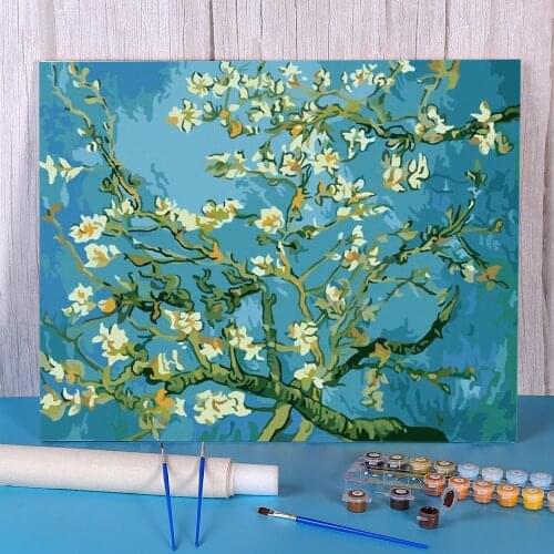 Landscape Coloring By Numbers Painting Complete Kit Acrylic Paints 50*70 Oil Painting Decorative Paintings Crafts Handiwork