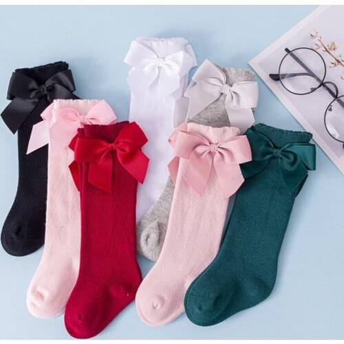 Baby Girls Party Prom Socks 2021 New Fashion Spring Autumn Toddler Cute Bowknot Socks Kids Casual Leg Warmers Infant Accessories