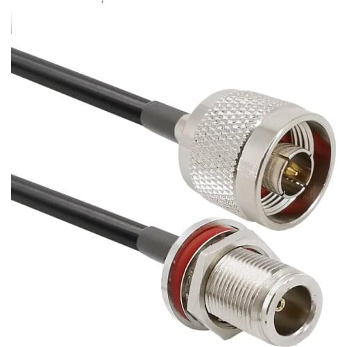 RF LMR200 Pigtail Low Loss Cable N Male Plug to N Female Jack Coaxial Antenna ConnectorWIFI Antenna 1M 3M 5M 8M 10M 12M 15M
