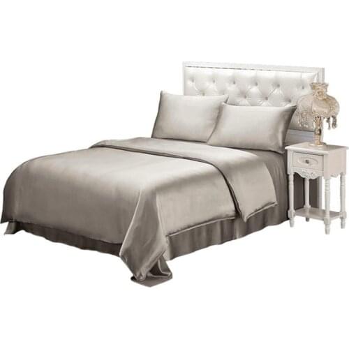 Silk Duvet Cover Seamless 25 Momme Natural Dye Hypoallergenic Luxury Comforter Quilt Cover Queen King Home Textile Free Shipping