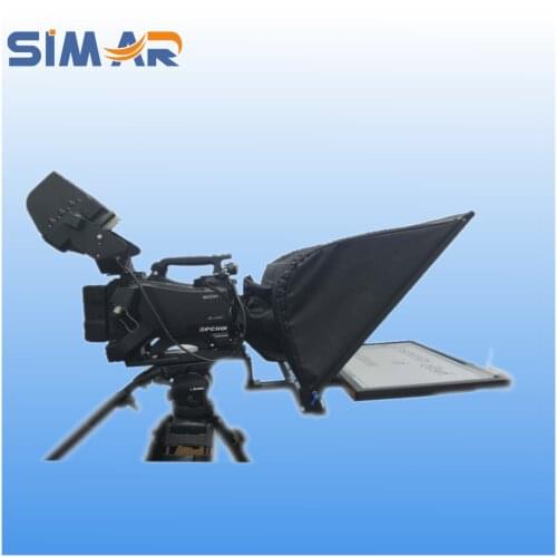 22 inch Professional Studio Prompter Auto-mirror Wireless Remoter Video Teleprompter for tv ,university ,conference