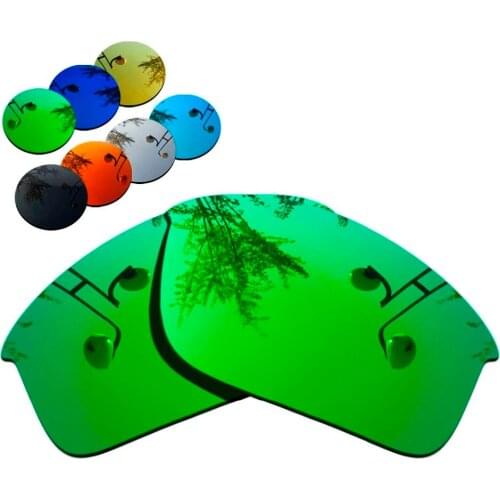 100% Precisely Cut Polarized Replacement Lenses for Bottle Rocket Sunglasses Green Mirrored Coating Color- Choices