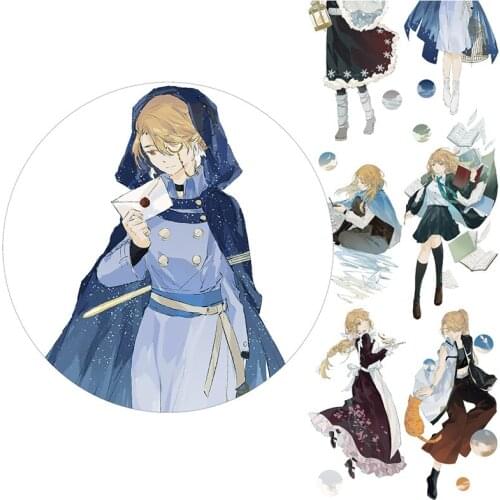 Pet Bright Side Decoration Washi Tape Sticker Girl Character Washi Tape