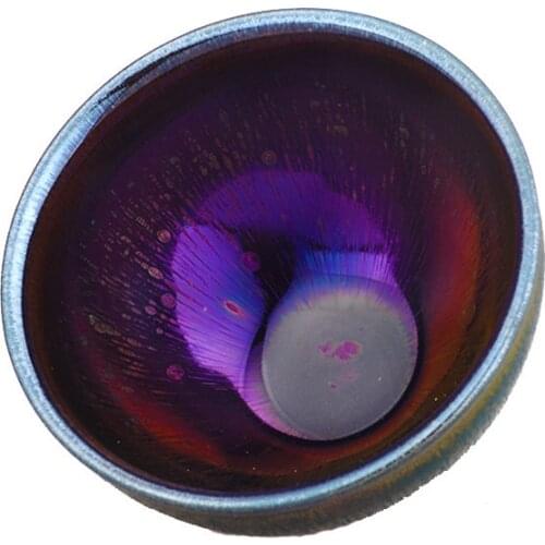 Yuteki Tenmoku glaze Tea Cup Matcha Bowl Top Grade Kungfu Tea Set Chinese Collection Ceremony Ancient Oil Spot Style