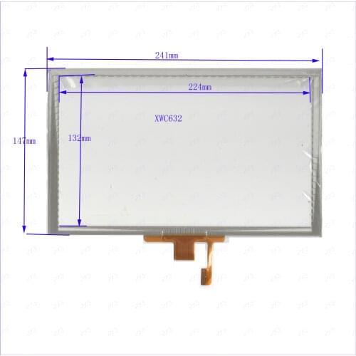 ZhiYuSun XWC6352 NEW 241mm*147mm Touch sensor panel use GPS DVD overlay kit Resolution 241*147 XWC6352