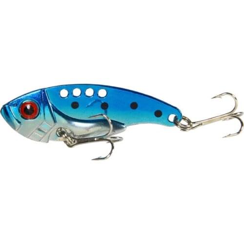 1PCS Zinc Metal Vib Fishing Lure Hard Bait 11g/5.5cm Sequins Noise Paillette Artificial Bait Small Hard Pesca Sequins Spinner